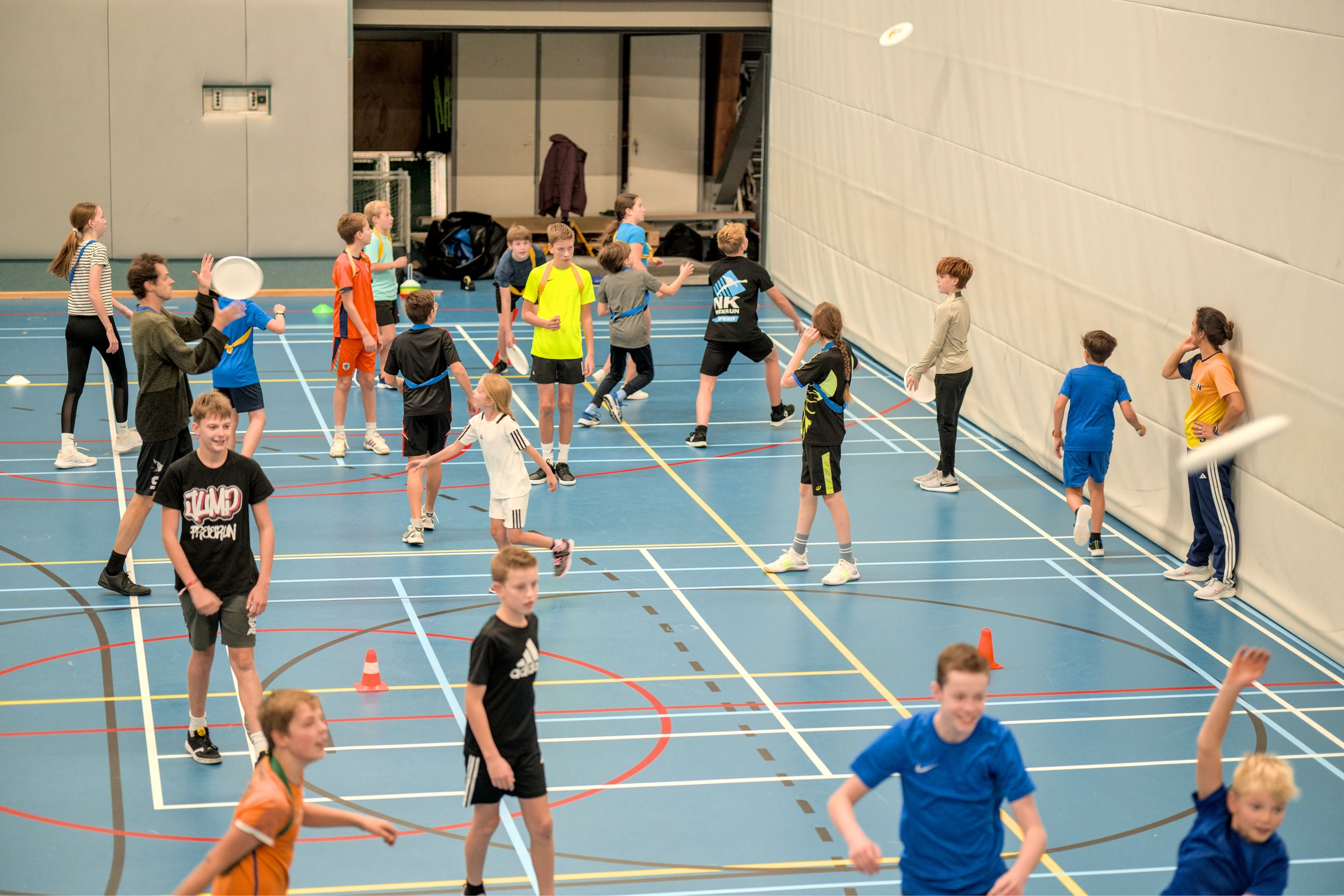 Ultimate Frisbee clinic in action 3