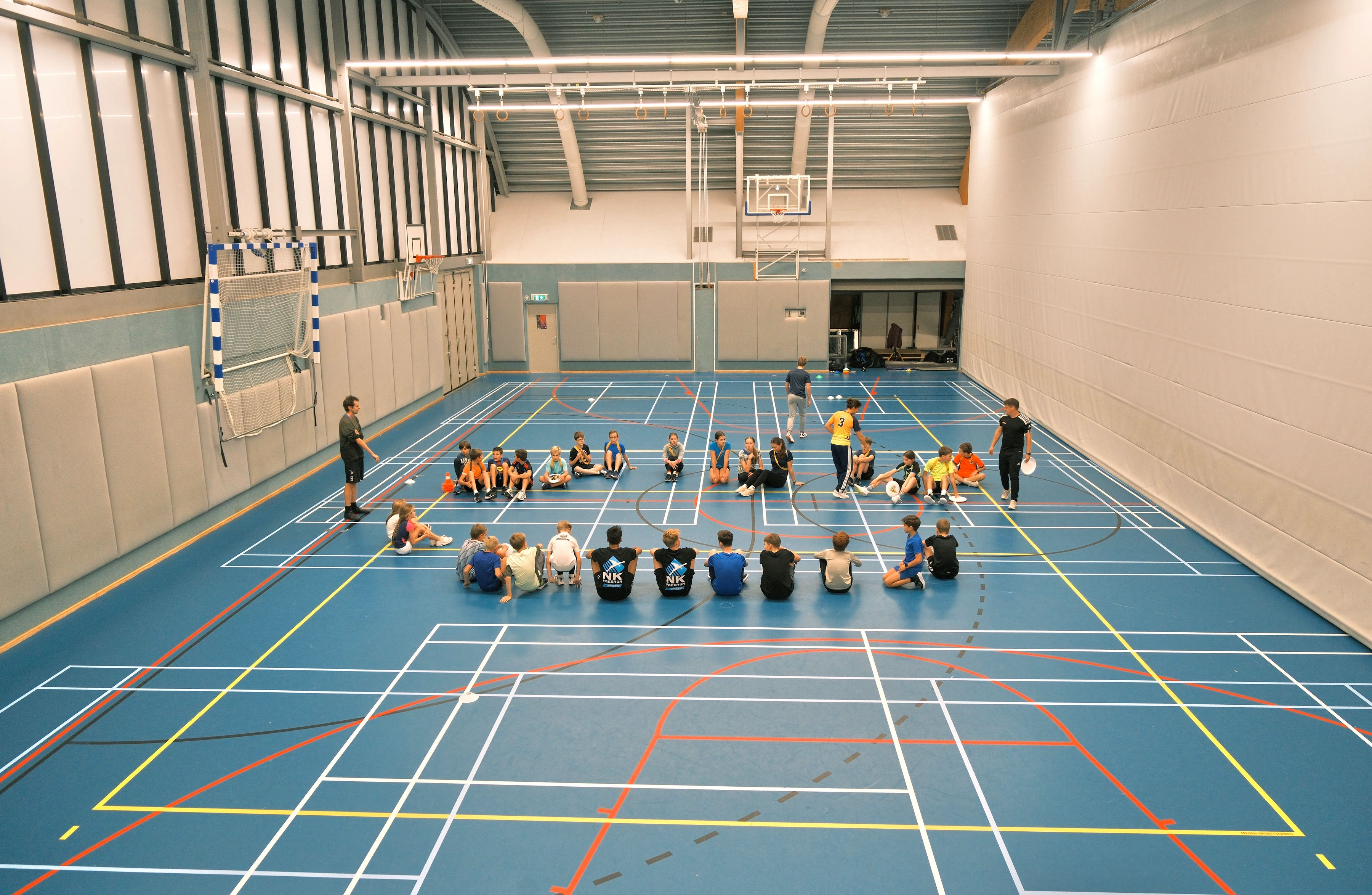 Ultimate Frisbee clinic in action 4