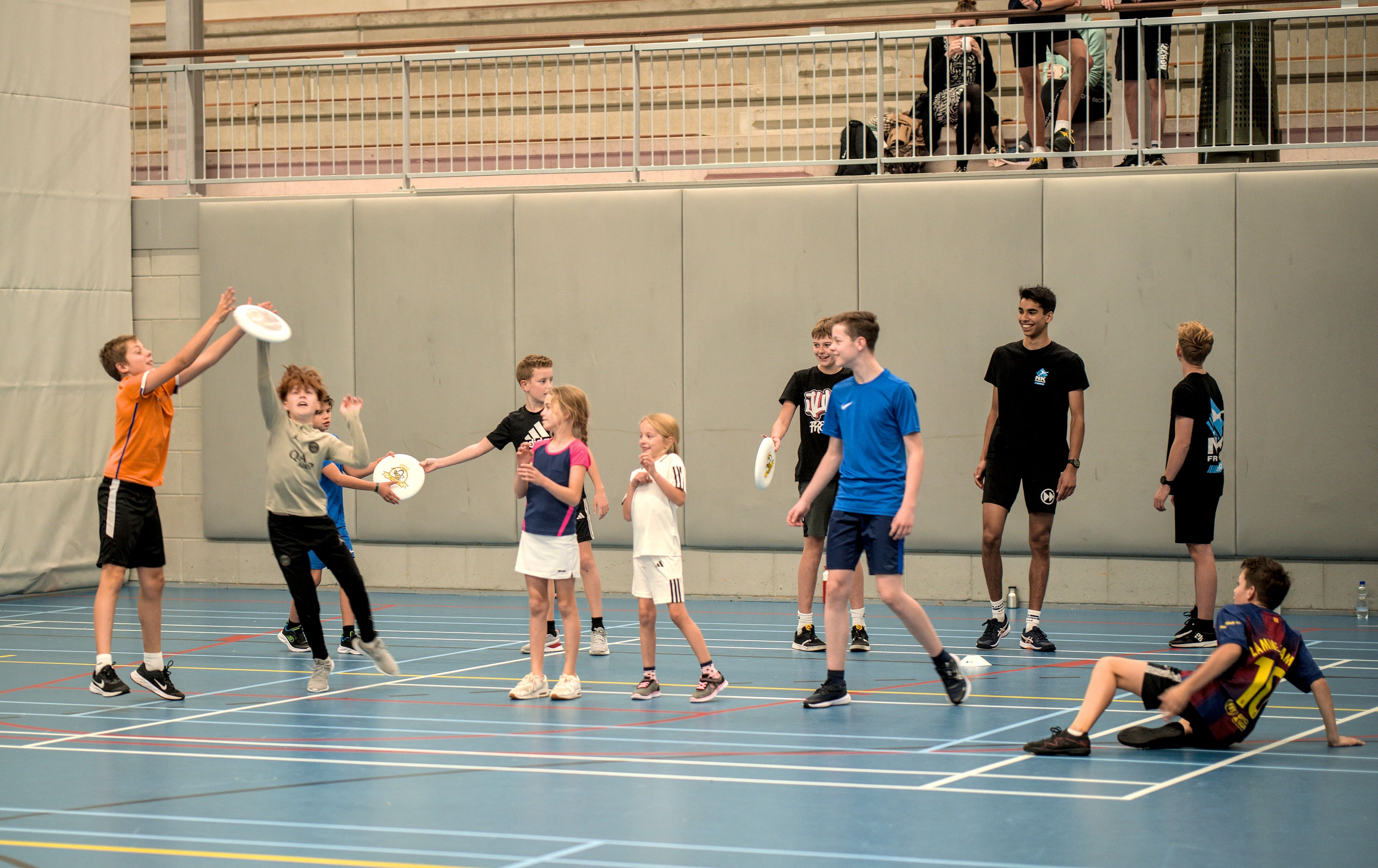 Ultimate Frisbee clinic in action 5